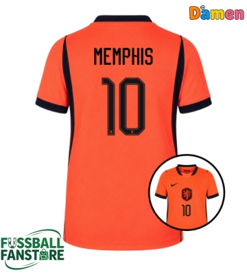 Niederlande Memphis Depay #10 Replik Heimtrikot Damen WM 2026 Kurzarm